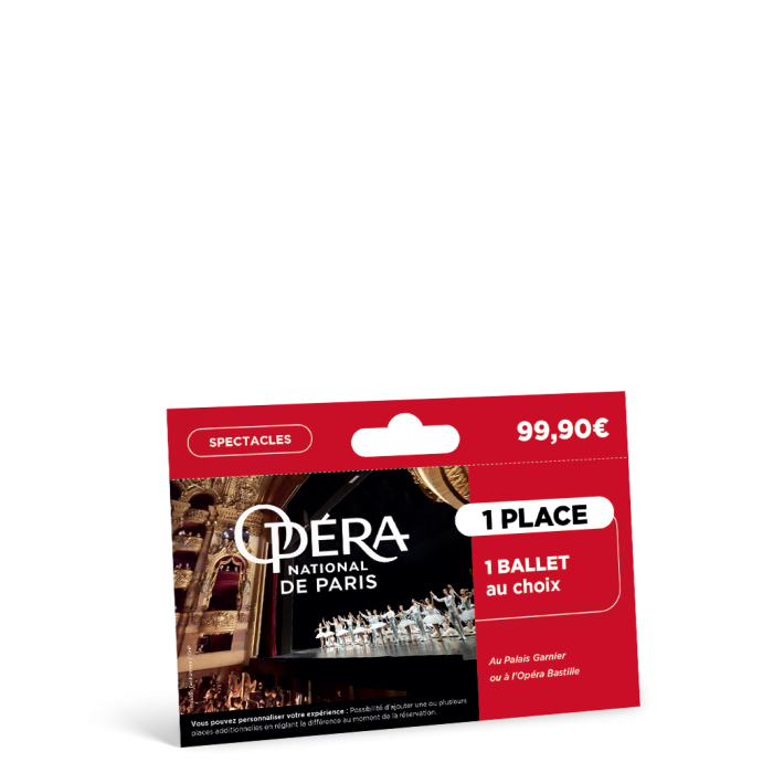 Carte Billetterie Opéra de Paris Ballet