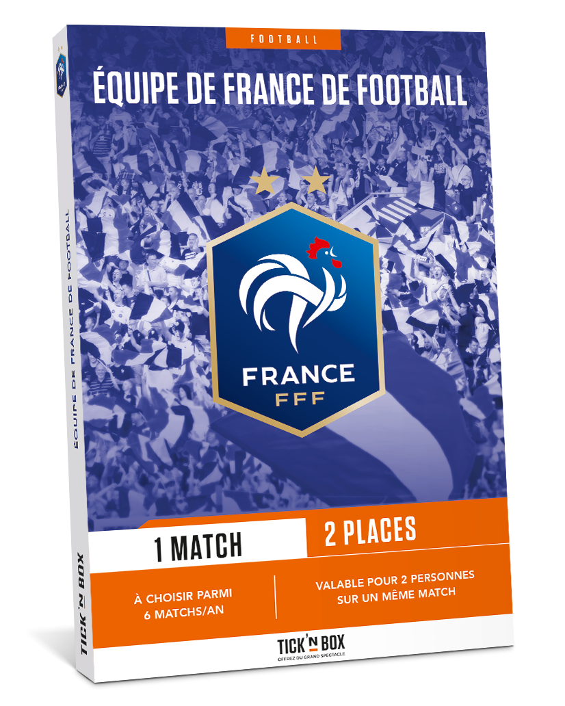 Box cadeau match foot Equipe de France (bleus) - Stadiumbox Football